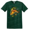 Fish Graphic Art T Shirt Colorful Bass Aquatic Design Fishing Lover Tee