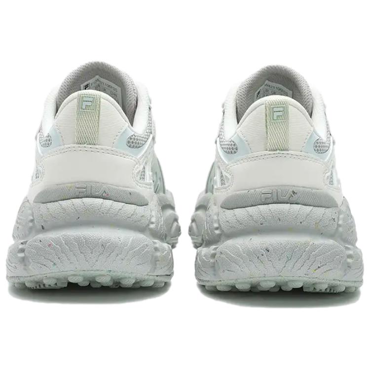 FILA Fern Fashion Versatile Wear Resistant Height Increasing Low Top Dad Shoes Women Sneakers White Green F12W421106FSS