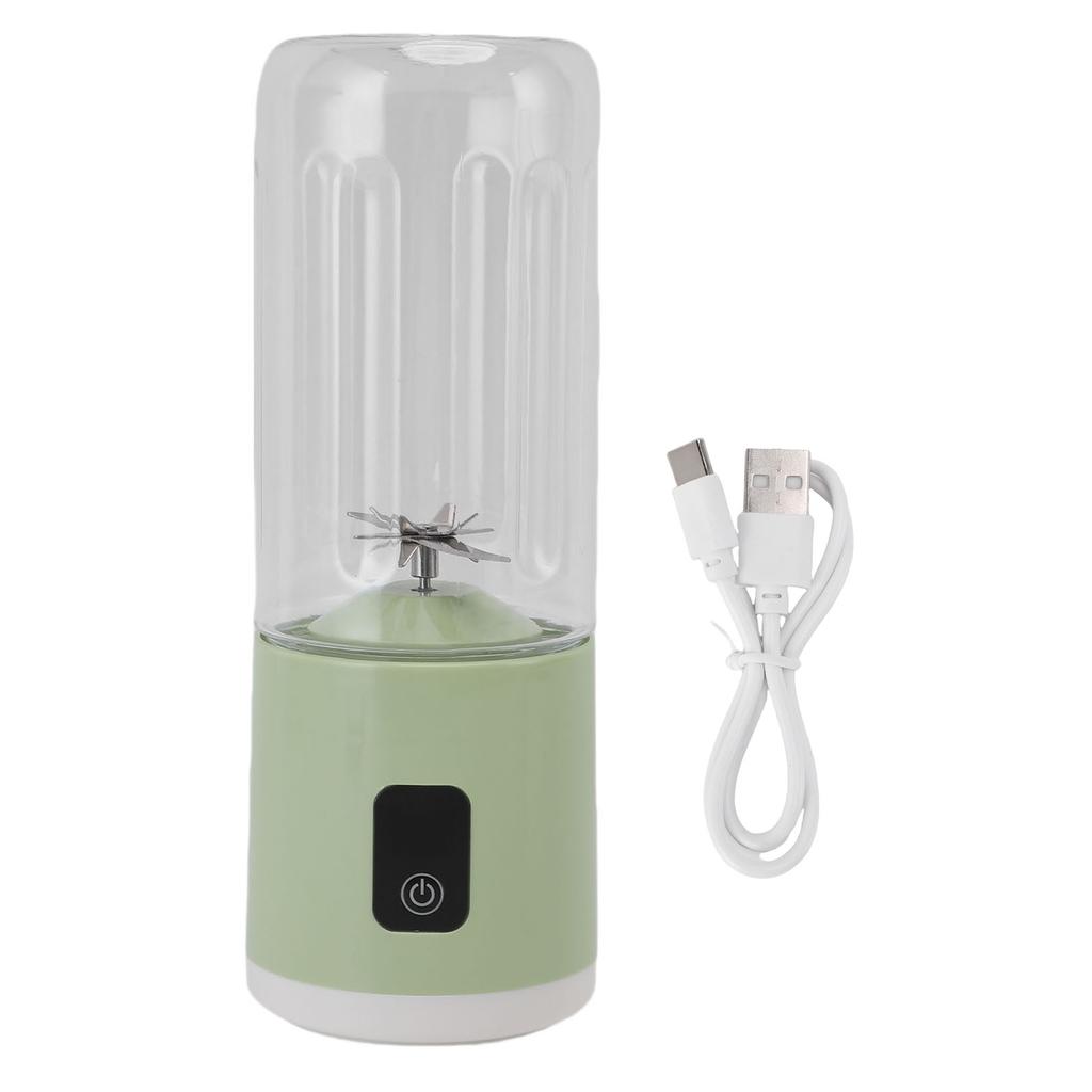 Portable Blender Cup Rechargeable Electric USB Juicer Blender 500ml Large Capacity with 1500mAh Battery for Fruit Smoothies