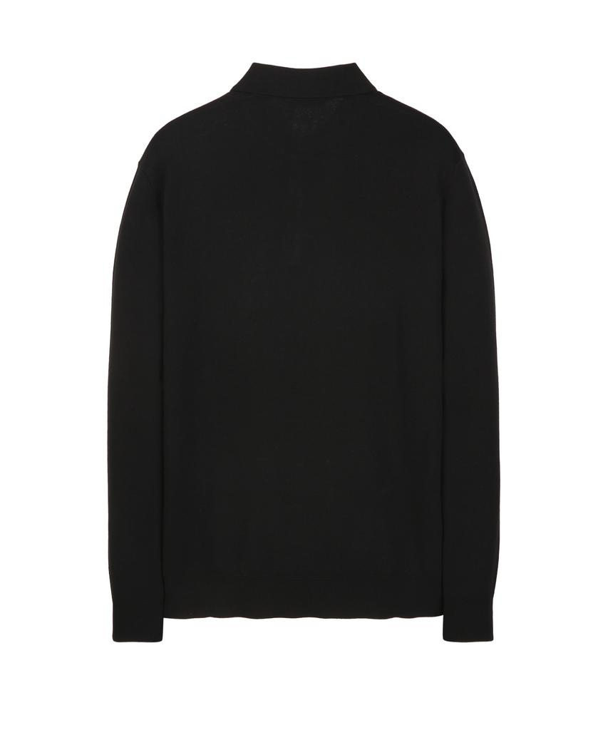 JILLSTUART NEWYORK MEN Collared Long Sleeve Knit - Black (Jnsw6D102Bk)