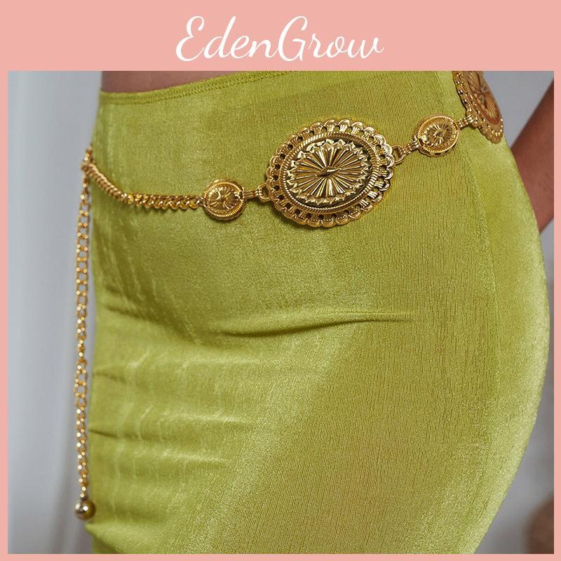 Elegant Metal Womens Waist Chain With Carved Detailing For Summer Fashion Accessory