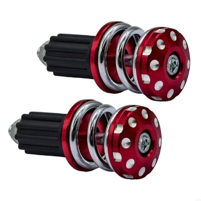 

Y4UA Innovative Spring Design Motorcycle Handlebar End Weights Inserts Suitable For Improved Stability And Reduced Vibration красный