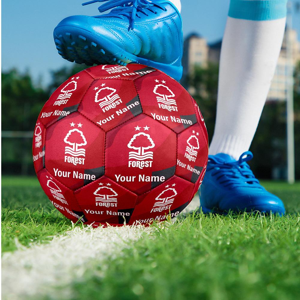 Nottingham Forest FC Fashion Size 5 Football Wearproof Non‑Slip Soccer Ball For Sports Training Entertainment Use