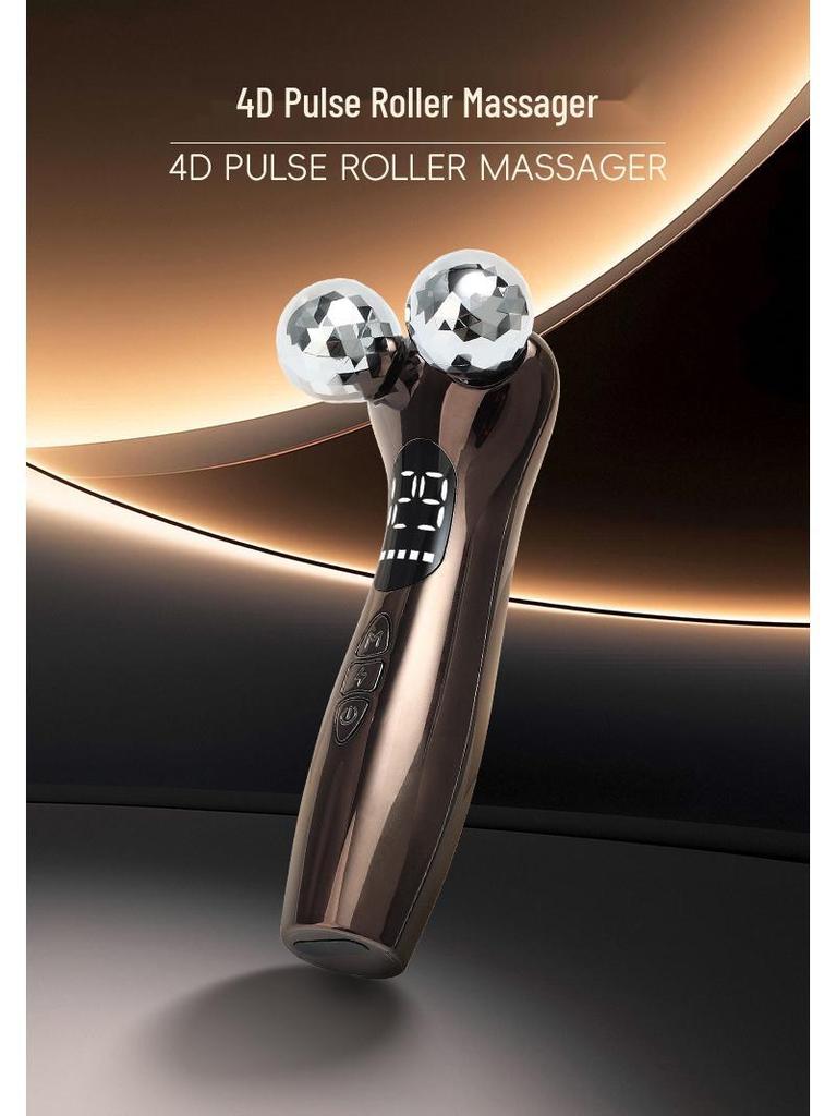 4D EMS Roller Massager & 3D Sculpting Microcurrent Beauty Device for Home Use
