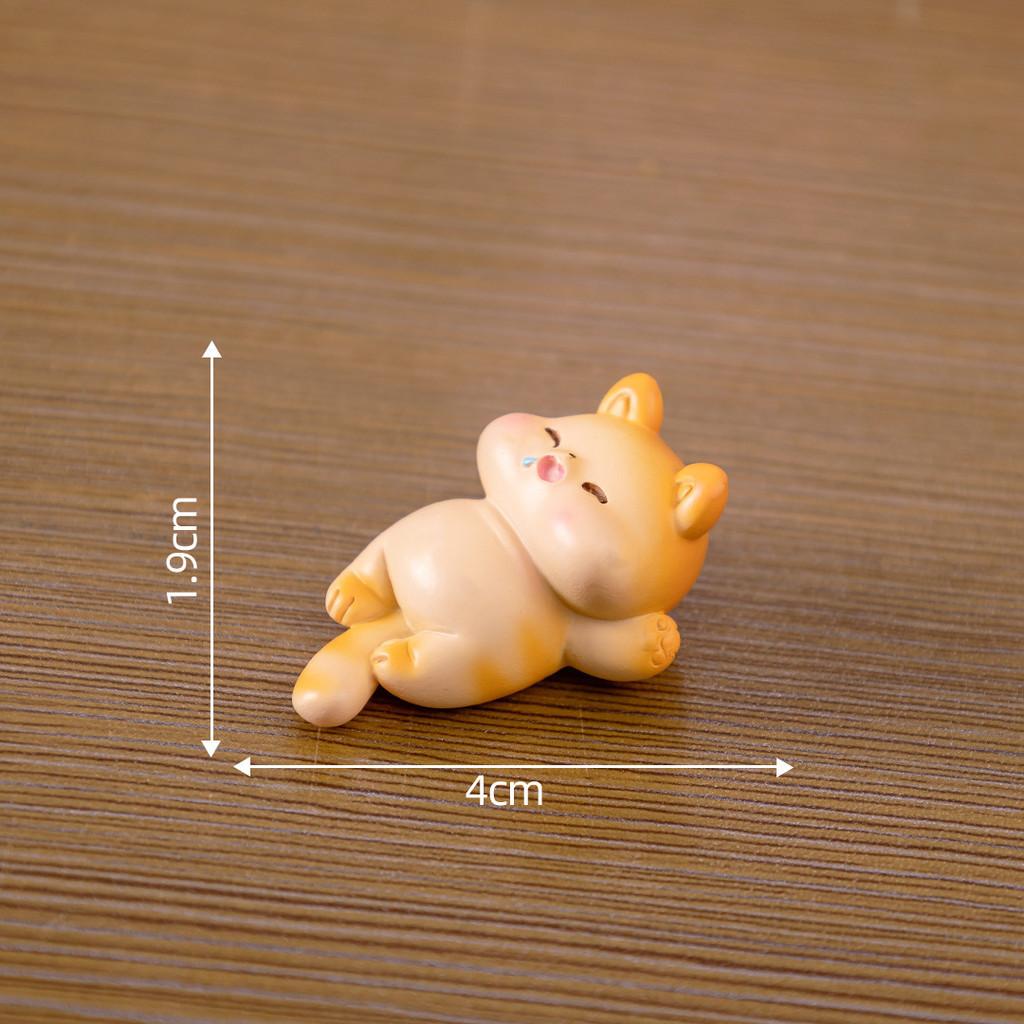 Creative Resin Fat Cat Figurine Blind Box Cute Desk And Car Decoration