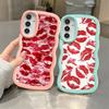 Soft Phone Cover Case for Samsung Galaxy A12 A52 A16 A21s A11 A14 A15 A13 A23 A33 A53 A22 A04 A05 A06 A03 Retro And Sexy Red Lip