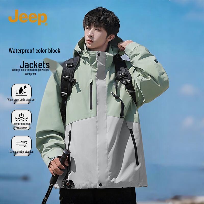 JEEP Men s Softshell Water-Repellent Outdoor Jacket L