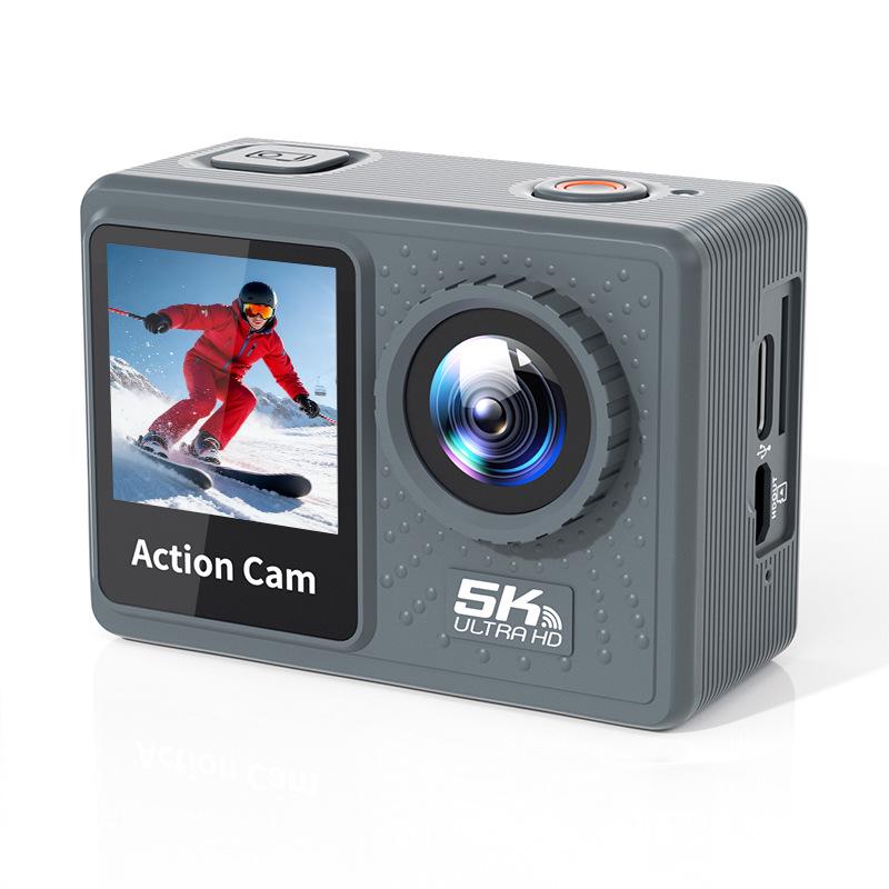 5K HD Sports Camera with WiFi & Waterproof Diving Capabilities - First-Person Perspective Photo & Video Recorder