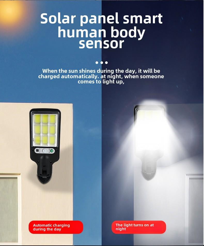 Outdoor Solar Garden Lights with Motion Sensor - LED Wall-Mounted, Ultra-Bright for Home and Street Use