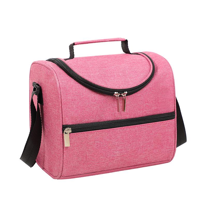 Cationic Oxford Cloth Insulated Lunch Bag - Handheld & Crossbody, Large Capacity for Commuting