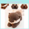 Toy Plush Otter Sitting Lying Stuffed Animal Doll Kids Birthday Decoration Gifts