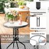 Three-Piece Outdoor Garden Set - Light Grey