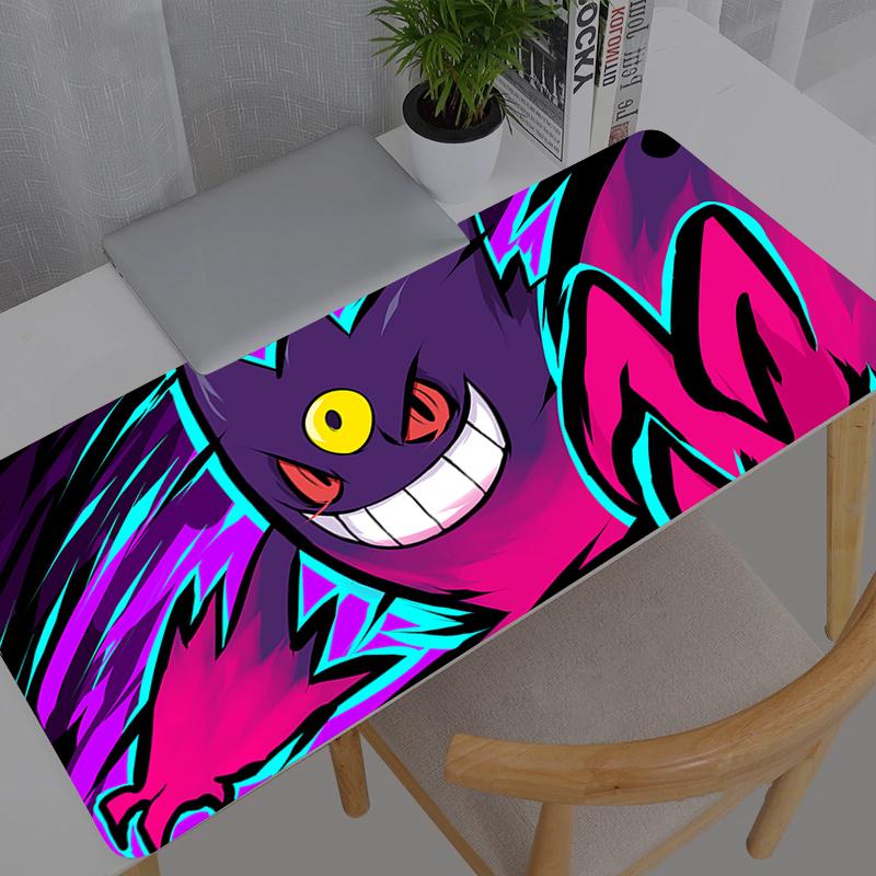 Mouse Pad Pokemon Pikachu Gengar Notbook Gamer Large Keyboard NonSlip Rubber Computer Carpet Desk Mat PC Gamer x MousePad
