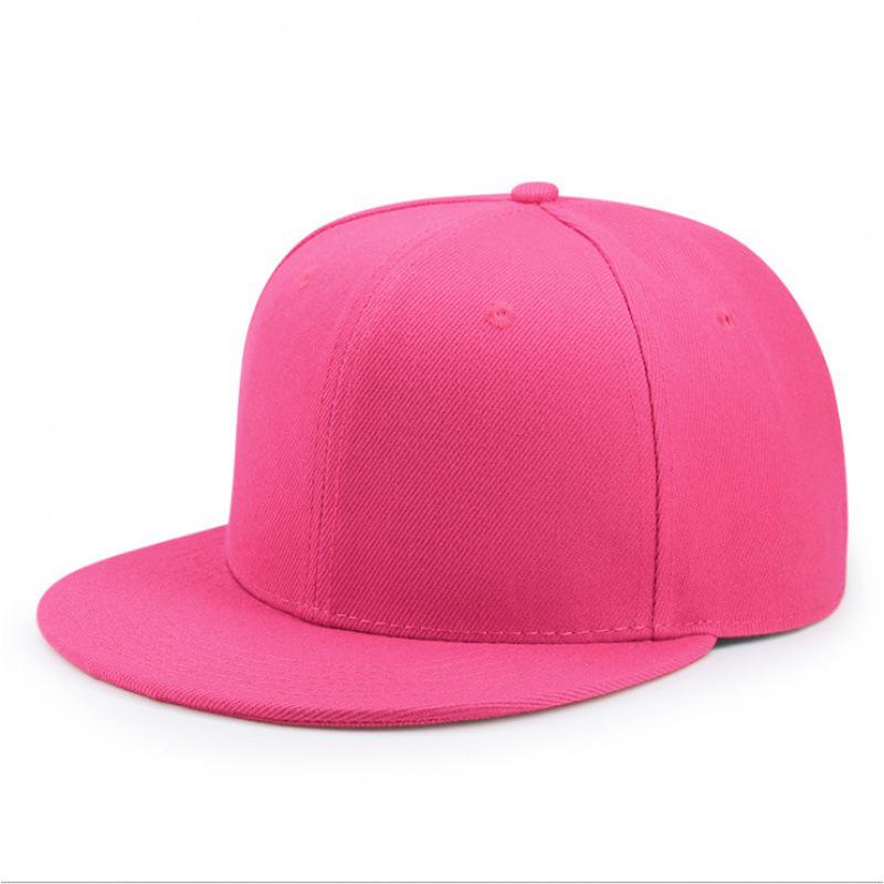 Men's Solid Color Flat Brim Baseball Cap - Spring/Summer Woolen Hip Hop Hat