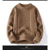 Herren Lockere Dicke Zopfmuster Pullover Pullover Lässig Winter Warm Oberbekleidung