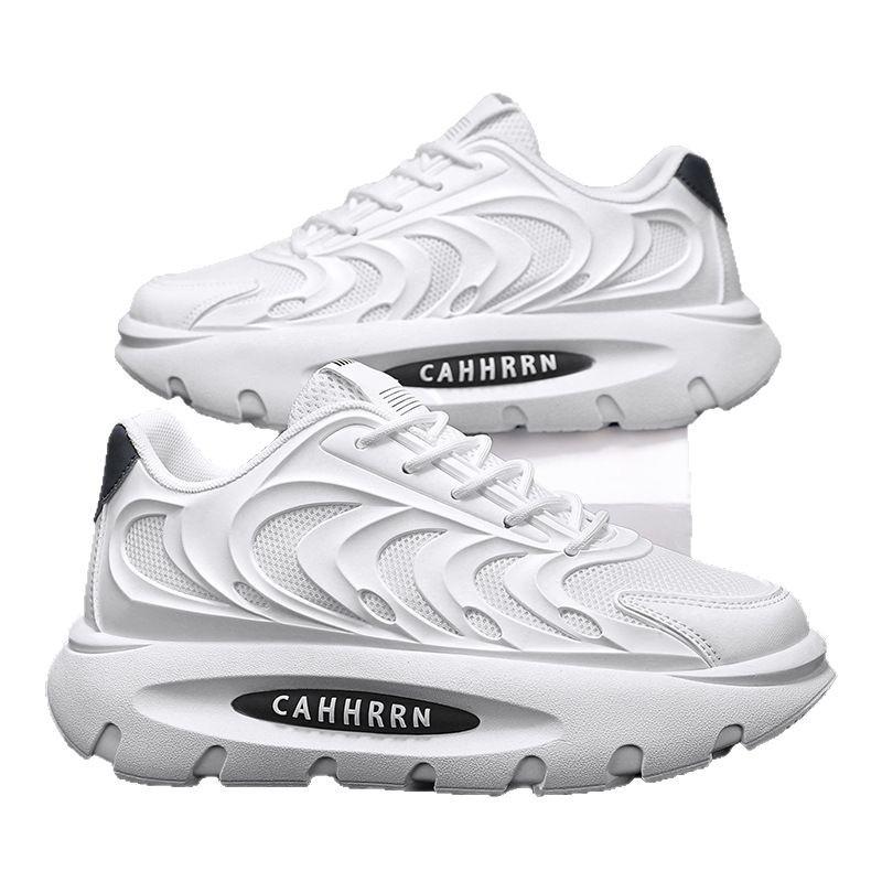 Nouvelle mode confortable tendance plateforme maille chaussures de sport respirantes printemps et été chaussures pour hommes chaussures de course décontractées quotidiennes