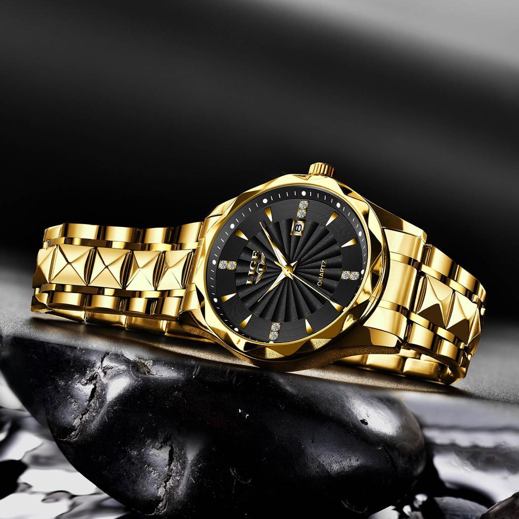 LIGE Men Watch Top Brand Luxury All-Steel Luminous Waterproof Men Quartz Watch