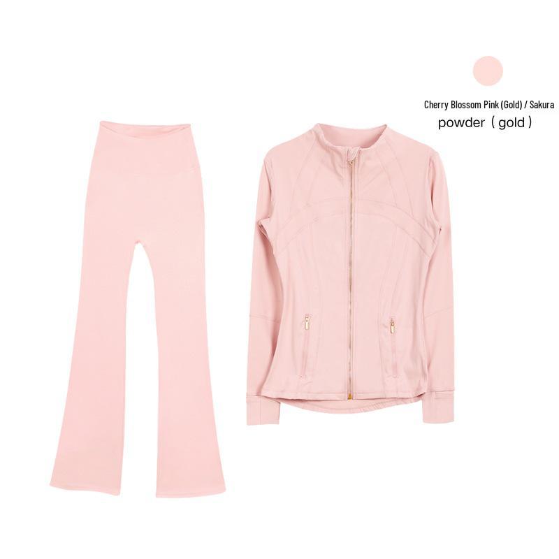 LULU Women`s Gold Jacket & Flared