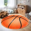 Weiche Runde Basketball Teppiche Kinder Teenager Zottelige Bettvorleger Basketball Liebhaber Dekor Spielzimmer Schlafzimmer Wohnzimmer Boden Runde Teppiche