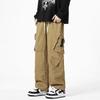 Overalls Men's Autumn New Ins Trendy Brand Loose Straight-leg Pants Neutral Wind Multi-pocket Cotton Casual Pants