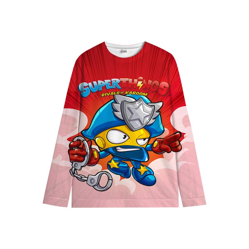 

Світшот Super Zings Дитячий Світшот SuperThings Милий Мультяшний Топ з Круглим Вирізом Весна Осінь Дитячий Одяг Подарунки 140 зелений