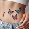 Retro Persönlichkeit Einfache Farbspritzer Tinte Schmetterling, Taille und Bauch Tattoo Aufkleber