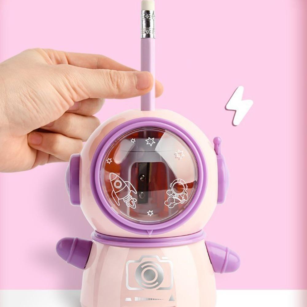 Astronaut Astronaut Automatic Pencil Sharpener Spaceman Auto Stop Pencil Sharpener  School Supplies