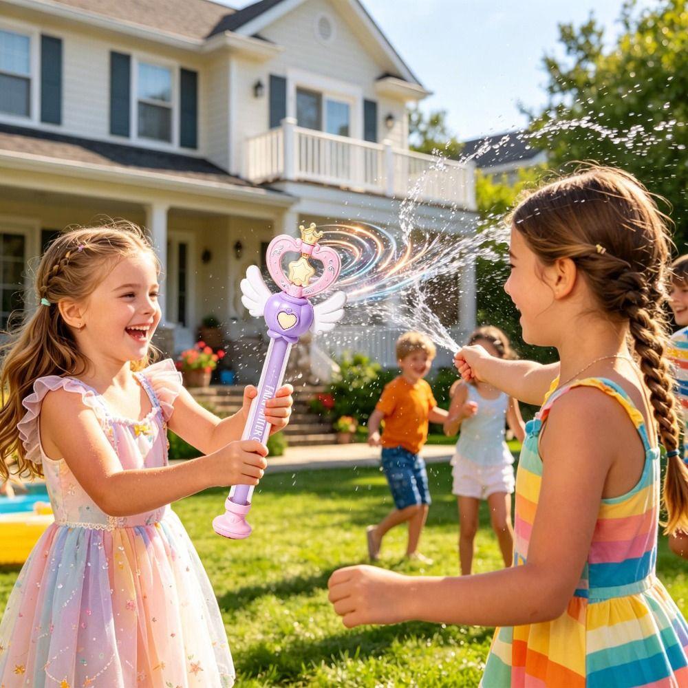 Winged Wand Shape Princess Wand Water Heart Decoration Fairy Water Toy Pool Party
