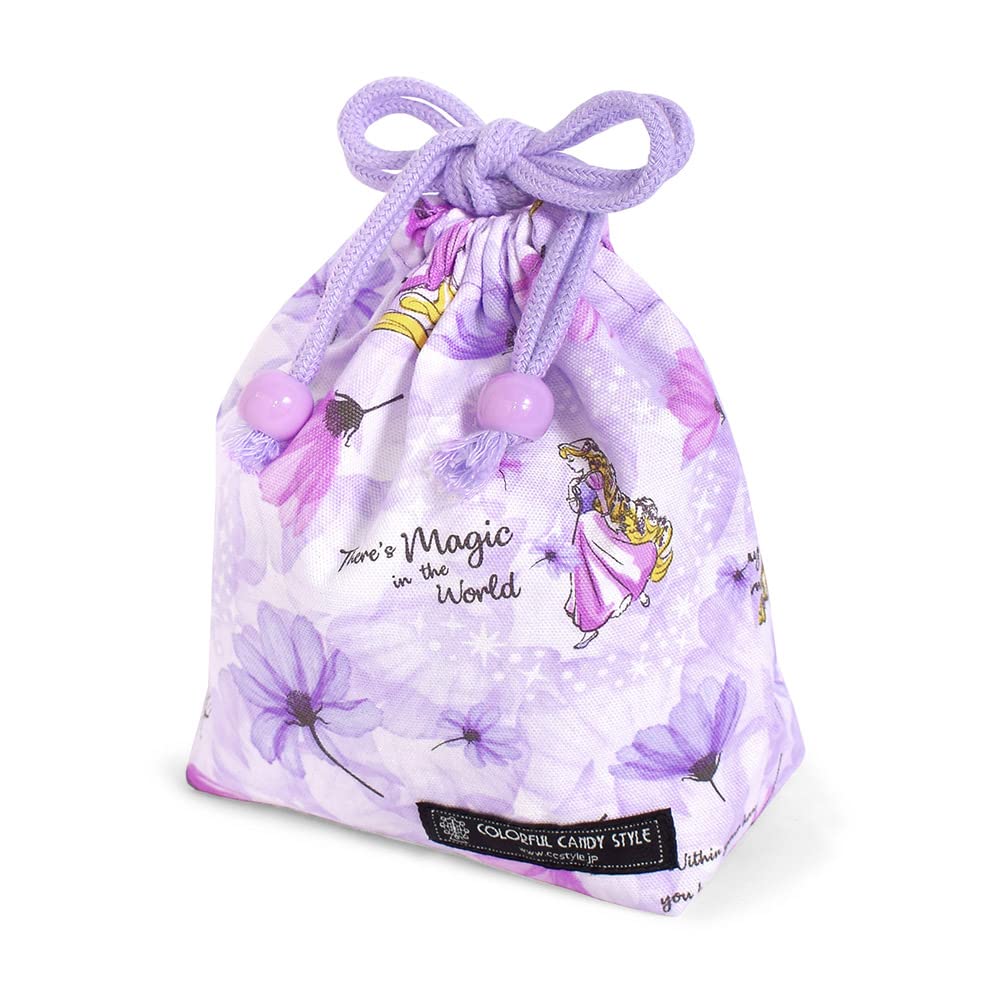 

COLORFUL CANDY STYLE Disney Drawstring Small Cup Bag (with Name Tag) / Rapunzel / FASHIONABLE PRINCESS / Rapunzel / Princess Rapunzel N3592000