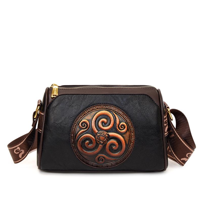 

Сумка кросбоді з тисненням у ретро-стилі 2025 для жінок середнього та похилого віку - європейська та американська мода