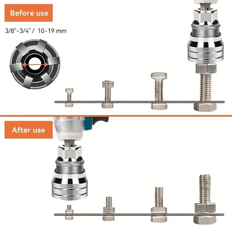 2pcs Adjustable Socket Wrench Set, 10-19Mm (3/8" - 3/4") Multi-Functional Ratchet Socket Wrench, Efficient Bolt And Nut Remover, Auto Repair Tools