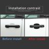 Carbon Fiber ABS Outer 4-Door Bowl Sticker Cover Trim For Toyota Tundra -23