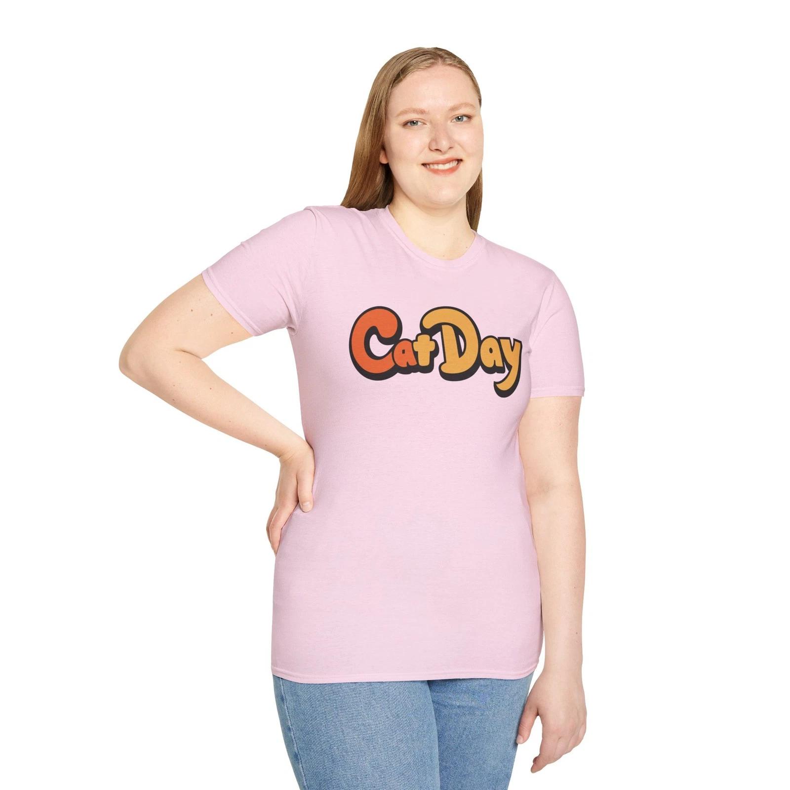 Cat Day Unisex Softstyle T-Shirt, Funny Cat Tee, Pet Lover Gift, Cat 4XL