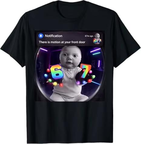 

2026 New Fashion There Is Motion At Your Front Door John Pork Boys Fashion Joke TShirt Y2k Tung Sahur Gloves Led 67 Saying Tee XL