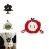 Christmas Tree Apple And Five Pointed Star Knitted Crossbody Bag With Inner Card And Phone Pockets For Daily Use