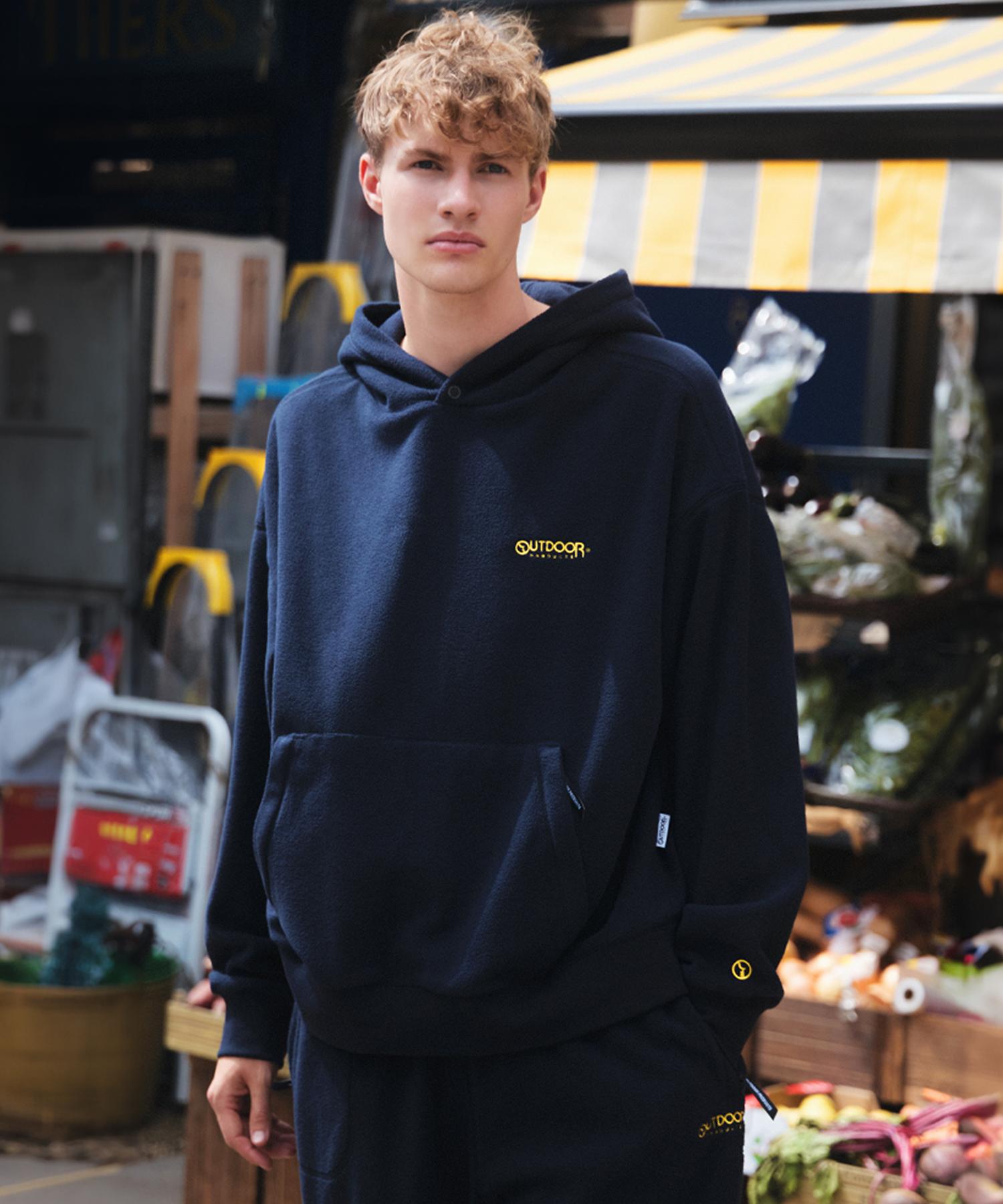 Outdoor Products Micro Fleece Set-Up Hoodie Navy/S