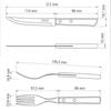 Tramontina 12-Pieces Barbecue Set 6 Knives 6 Forks