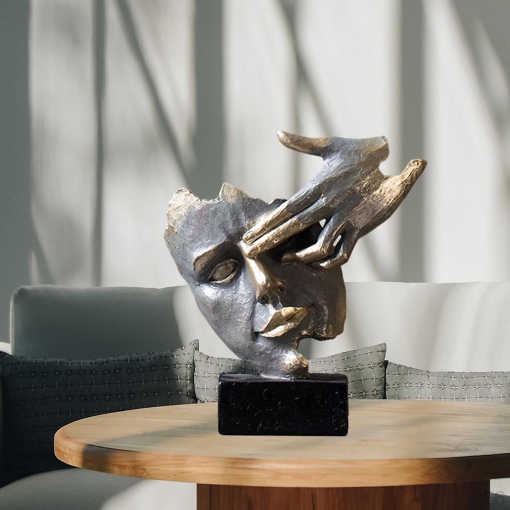 Abstract Figurines Statue Living Room Desktop Tabletop Curved Decor Ornament Art Crafts