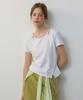 CITYBREEZE Layered Slit Short Sleeve T-Shirt_White