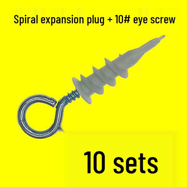 Nylon Spiral Wall Plug Screw Expansion Anchor for Plasterboard