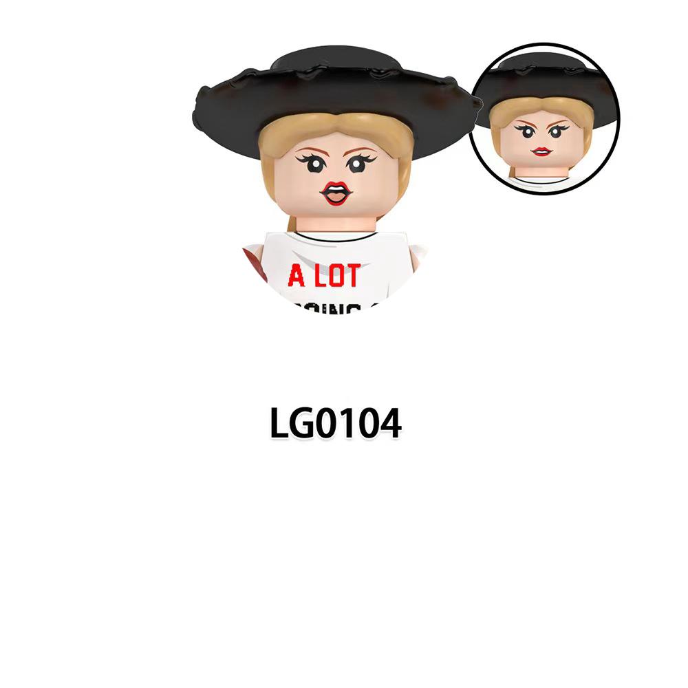 LG1015 Mädchen Bausteine Berühmte Zusammenbausteine Prinzessin Mini-Puppen Actionfiguren Kinder Niedliche Kawaii Spielzeuge für Weihnachtsgeschenke