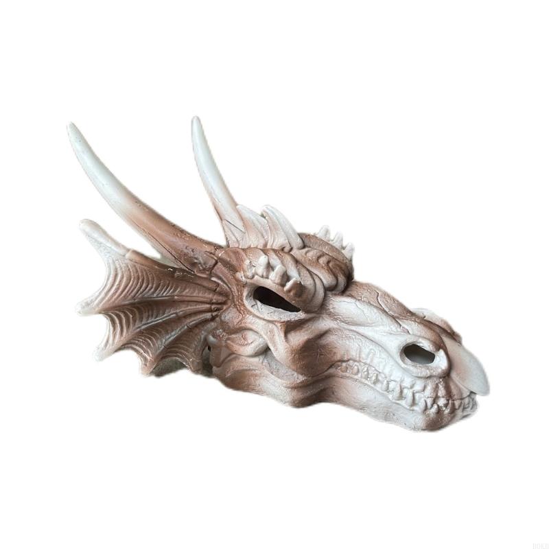 B0KB Realistic Dinosaur Skull Landscape Hideaways House Fish Shrimp Aquarium Decors