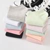 Women's Spring and Summer Leisure Candy Color Solid Color Invisible Light Mouth Cotton Boat Socks