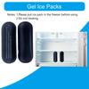 2Pcs Ice Packs Reusable Freezer Packs Instant Cold Gel Pack Suitable for Cool Storage Bag