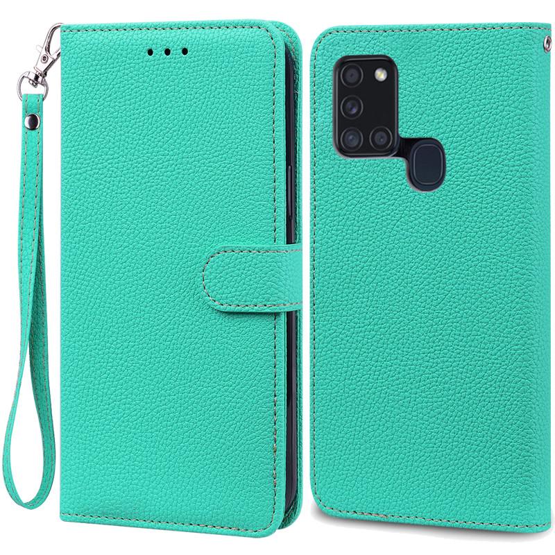 Pouzdro A21S pro Samsung Galaxy A21S Pouzdro Peněženka Kožené flipové pouzdro pro Samsung A21S Pouzdro A 21s A217F Měkký silikonový kryt Fundas
