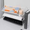 Acrylic Wirel Mechanical Keyboard Display Stand Mouse Placement Storage Cabinet Dustproof Desktop Keyboard Holder