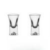 2pcs Transparent Liquor Cup Iceberg Bottom Wine Glass Creative Baijiu Cup Drinkware Shot Glass Bar Exquisite Wine Glasses Cup