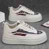 Autumn New Breathable Men's Shoes Korean Version of Versatile Trend Niche Design Platform Cloth Shoes Sports Casual White Board Shoes