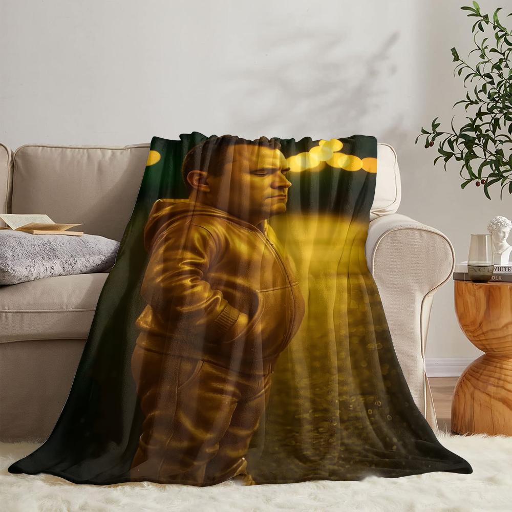 GUOYU Blanket Ccharlie Kirk Throw Soft Flannel Throw Summer Blanket Lightweight Cozy Nap Blanket for Sofa Bed Travel