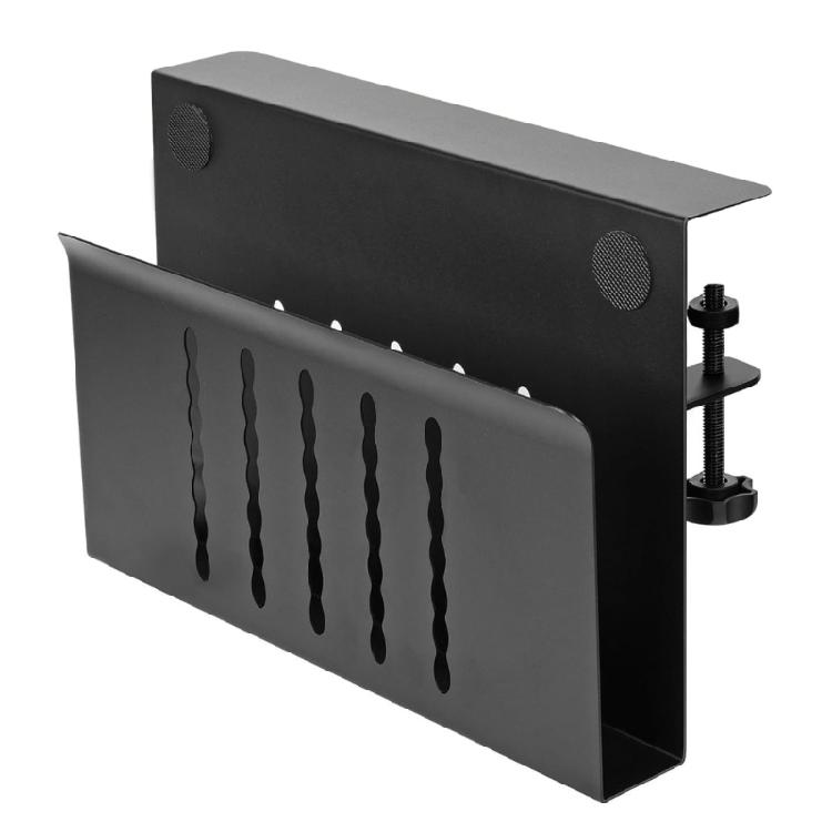 Versatility Aluminum Laptop Support, Ergonomically Desk Side Laptop Mount Under Desk Laptop Mount with Cooling Hole